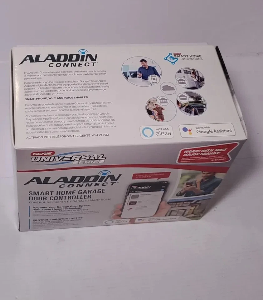 GENIE UNIVERSAL ALADINN CONNECT - CONTROLADOR DE PUERTA DE GARAJE INTELIGENTE PARA EL HOGAR ¡NUEVO!! Foto 2 de 4