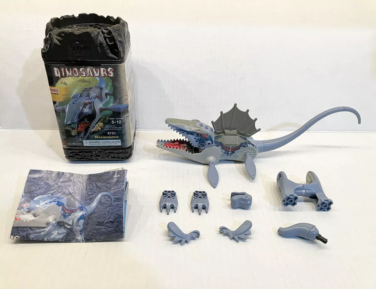 Lego Dino Dinosaurs Mosasaurus 6721 Complete w Canister Instructions Read