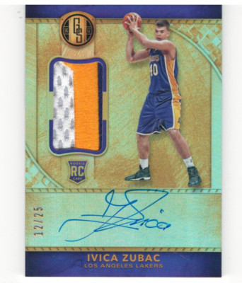 2016-17 Gold Standard Rookie Jersey Prime #228 Ivica Zubac Auto Jersey ...