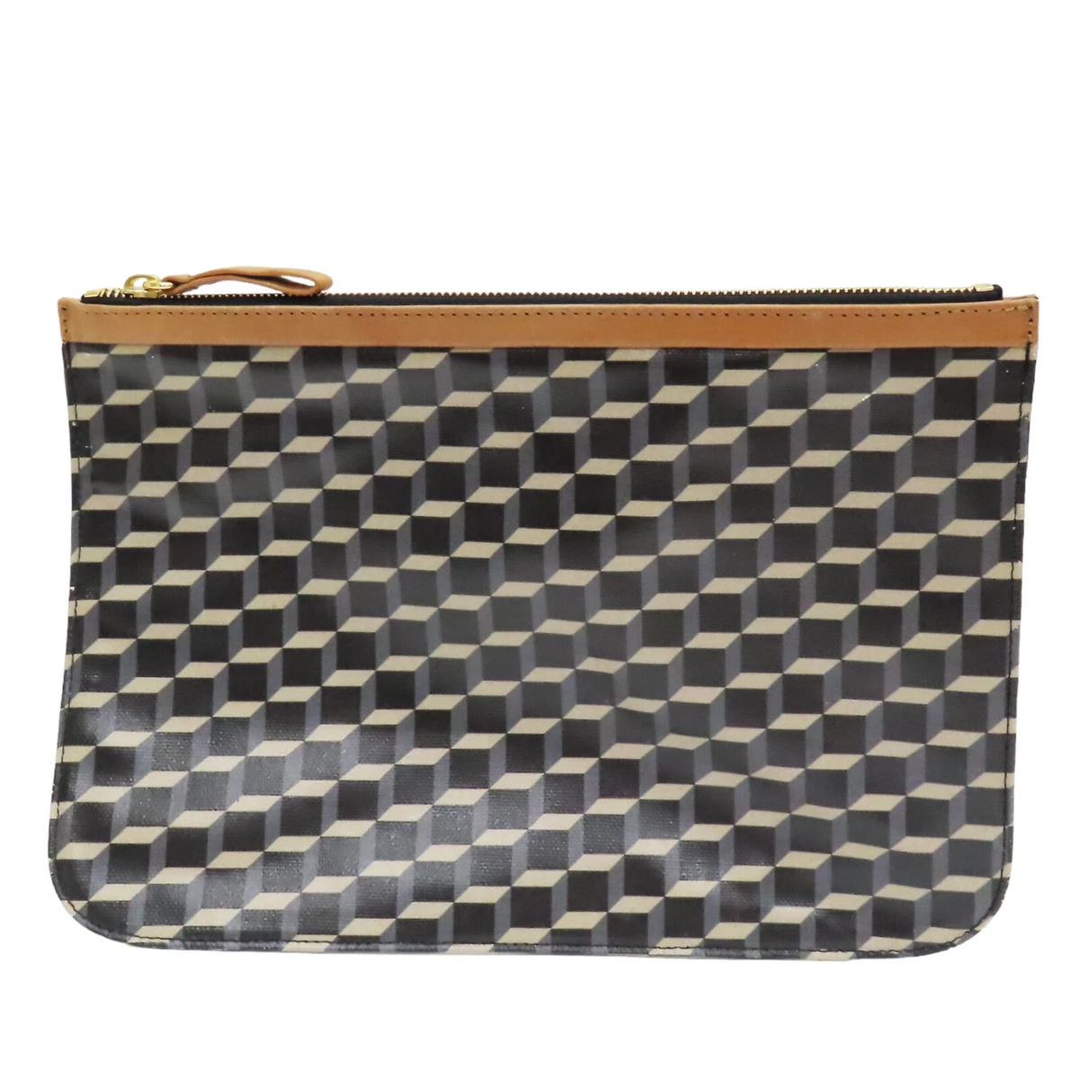 PIERRE HARDY Pouch Clutch Bag Multicolor Cube Coated Canvas eBay