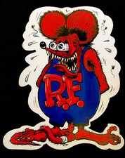 Rat Fink Sticker Red Hot Fink 3 14 X 4 Matte Finish Beautiful Color