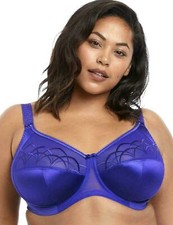 Elomi Cate UW Full Cup Banded Bra 4030 UK Sizes DD thru HH Royal Blue NWT 59