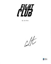 ED NORTON SIGNED FIGHT CLUB FULL SCRIPT AUTHENTIC AUTOGRAPH BECKETT COA