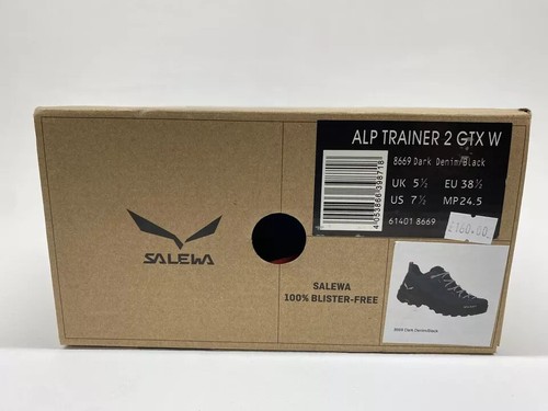 Salewa ALP Trainer GTX W (UK 6.5) Gore-Tex Women's Dark Denim/Black Hiking Shoes - Picture 14 of 14