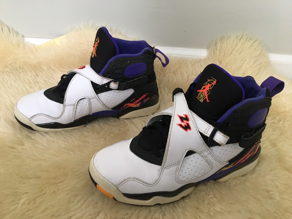 さくら Nike Air Jordan 8 VIII Retro Three Peat White Infrared