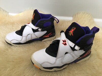 Nike Air Jordan 8 VIII Retro Three Peat White Infrared Purple