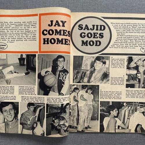 Tiger Beat's Fave January 1968 Magazine Monkees Davy Jones Cover + Mark DD&B - Picture 7 of 16