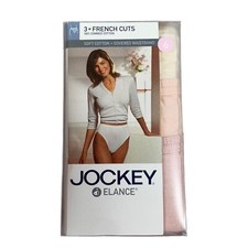 Vintage Jockey 2003 3 Pack Pink Orange Beige French Cut Underwear Panties Size 6