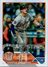 2023 TOPPS SERIES 2 #365 SPENCER TORKELSON FUTURE STARS RAINBOW FOIL SSP