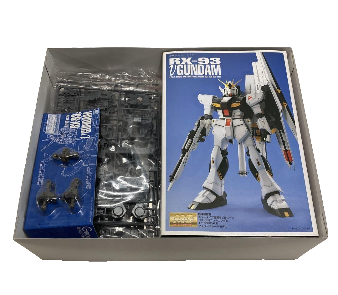 Vintage 1/100 Master Grade MG RX-93 Nu GUNDAM 1.0 Japan | eBay