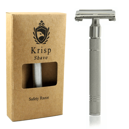 LONG DOUBLE EDGE BUTTERFLY OPEN SAFETY RAZOR FOR MEN WOMEN + 10 SHAVING BLADES - Picture 5 of 5