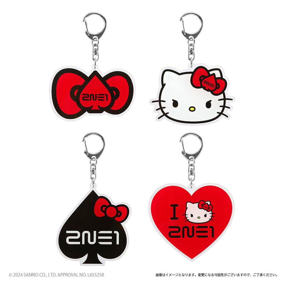 PSL 2NE1 × HELLO KITTY OFFICIAL Random Acrylic Key Chain POPUP