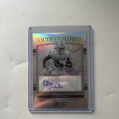 2022 PANINI SELECT DVONTE PRICE RC AUTO youth explosion  AUTOGRAPH SILVER PRIZM