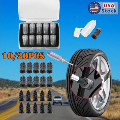 10/20x Car Vacuum Tyre Repair Nail Tubeless Tire Repair Rubber Nails Repair Tool