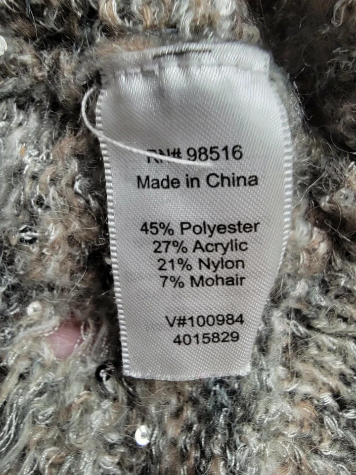 Coldwater Creek Mujer Cárdigan Suéter Camisa Top Blusa Talla L Grande 14 Difuso Foto 3 de 4