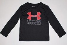 UNDER ARMOUR LONG SLEEVE LITTLE BOYS SIZE 4.0 NEW BLACK RETAILS FOR 40