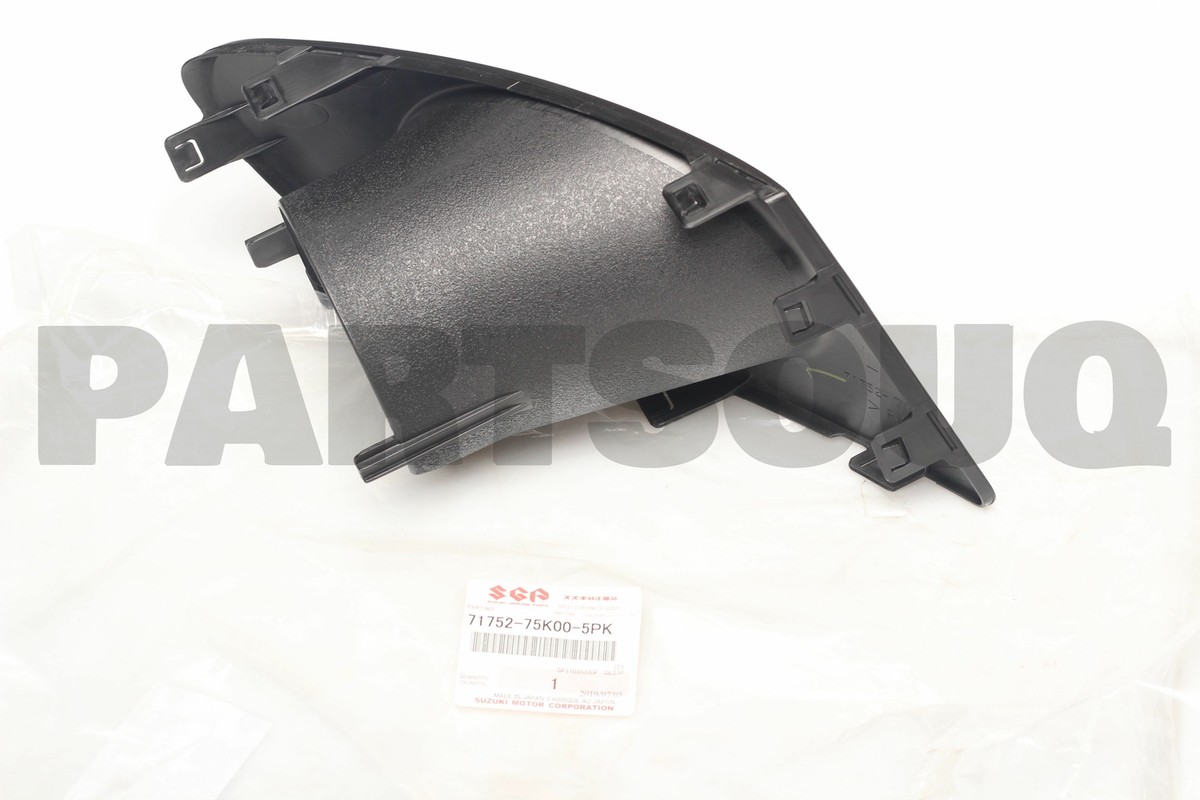ム折 7175275K005PK Genuine Suzuki BEZEL, FRONT FOG LAMP LH,(BLACK