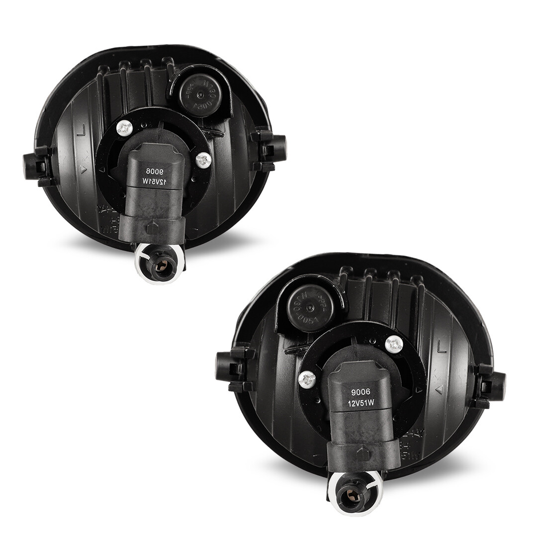 Pair Of Clear Fog Lights With Wiring Harness For 2003-2008 Toyota Matrix - Halogen, DOT/SAE