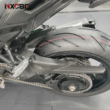 For 2018-2025 Ninja H2 SX/SE+ Carbon Fiber Rear Hugger Mudguard Fender Fairing