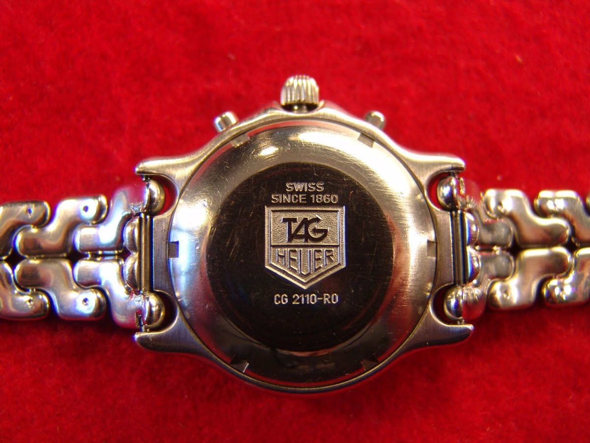 TAG-Heuer Sel Auto Chronograph, Re. CG 2110-RO, White Dial