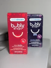 SODASTREAM BUBLY DROPS ~ CHERRY or  BLACKBERRY BUBLY 1.36 oz