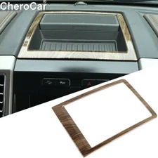 Wood Grain Center Console Dash Storage Box Cover Trim Frame For Ford F150 15-20