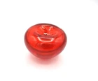 Vintage Blenko Red Glass Paper Weight Apple 3" X 3.5" MCM