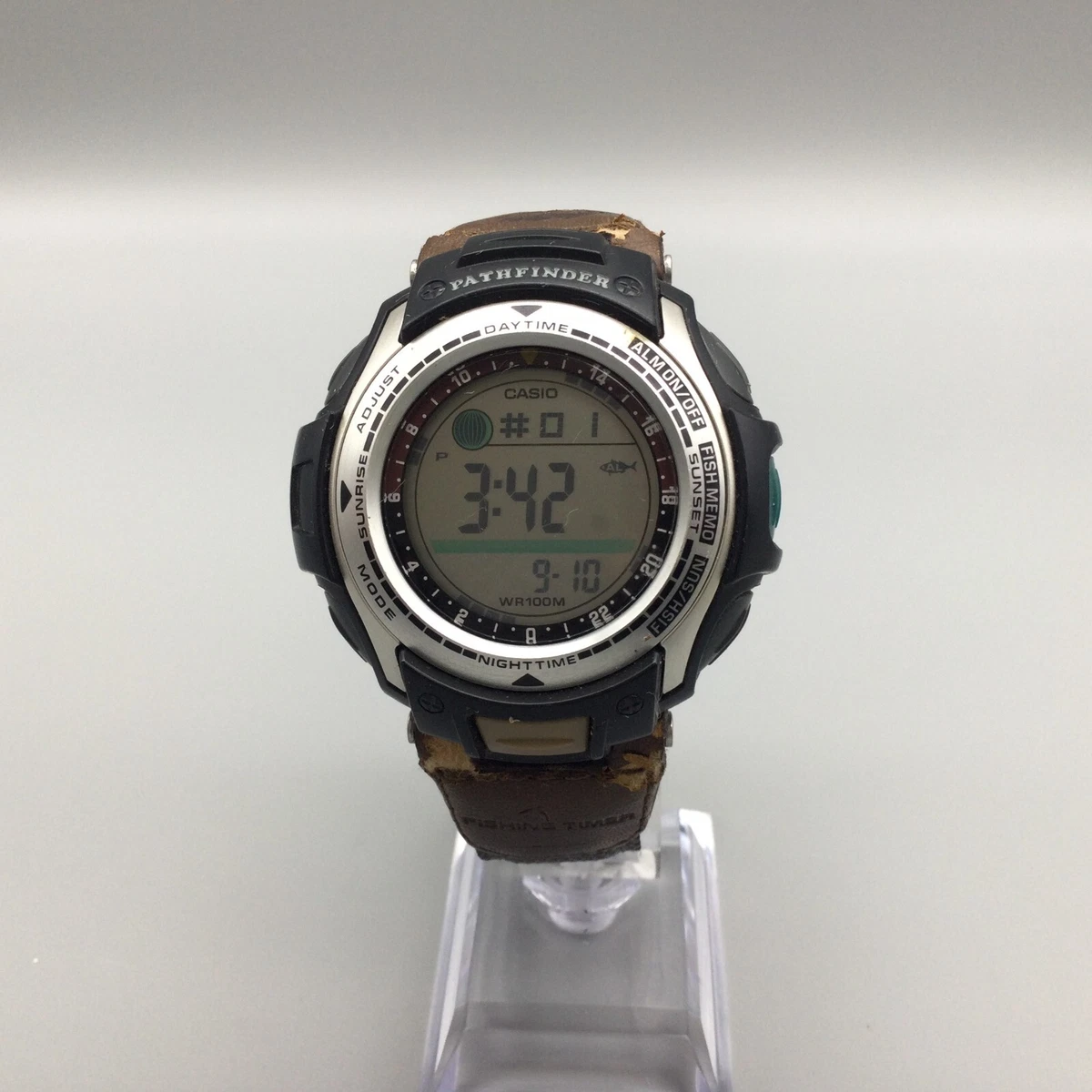 Casio Pathfinder Digital Watch 2632 PAS 400B Fishing Timer