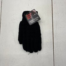Thermal Energy Knits Black Thermal Lining Gloves Women's One Size NEW