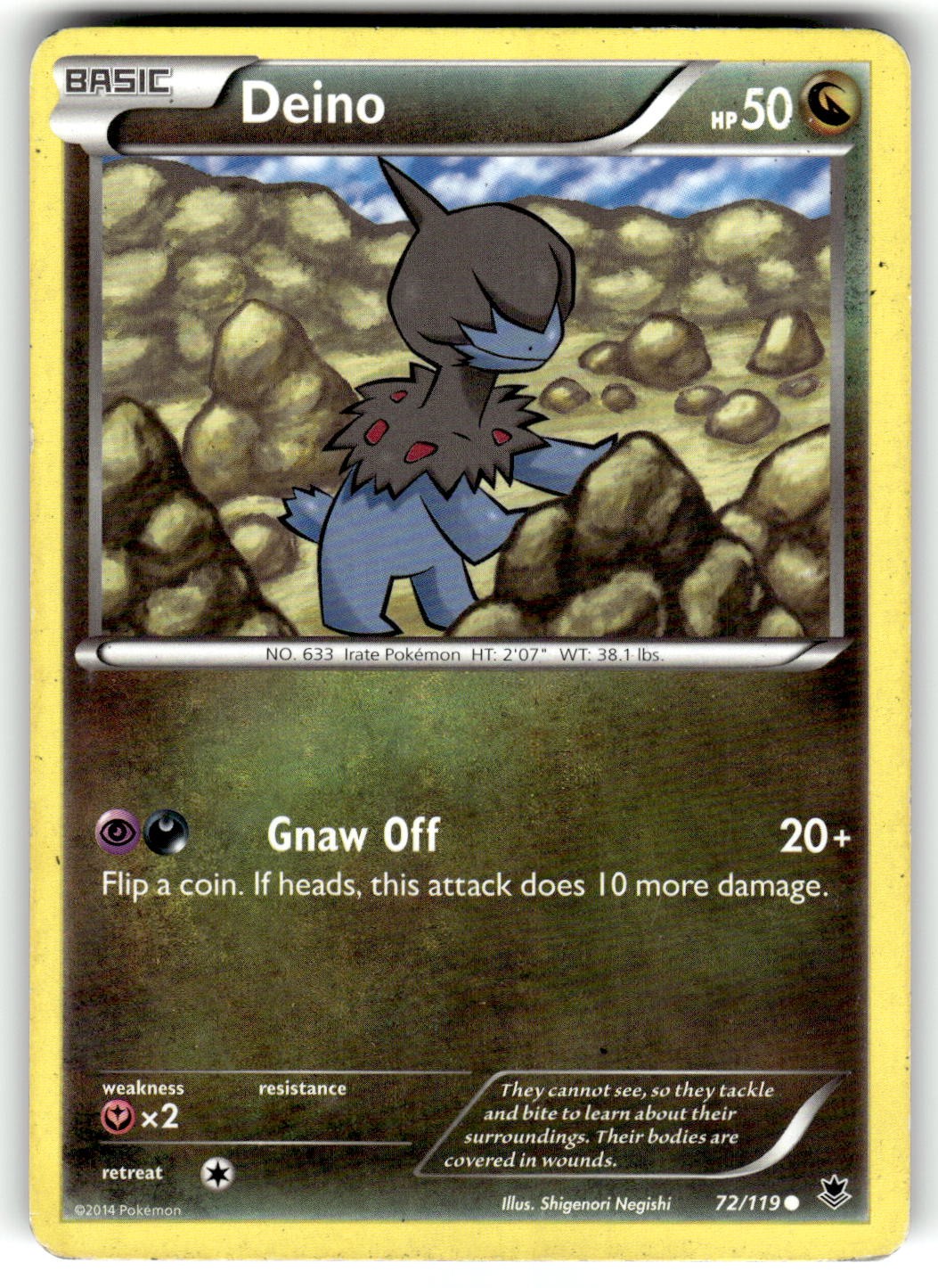 Deino 72/119 XY - Phantom Forces Common Normal Pokemon TCG LP