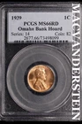 1939 Lincoln Wheat Cent-PCGS MS 65 Red Choice Gem BU No Reserve #SLL385