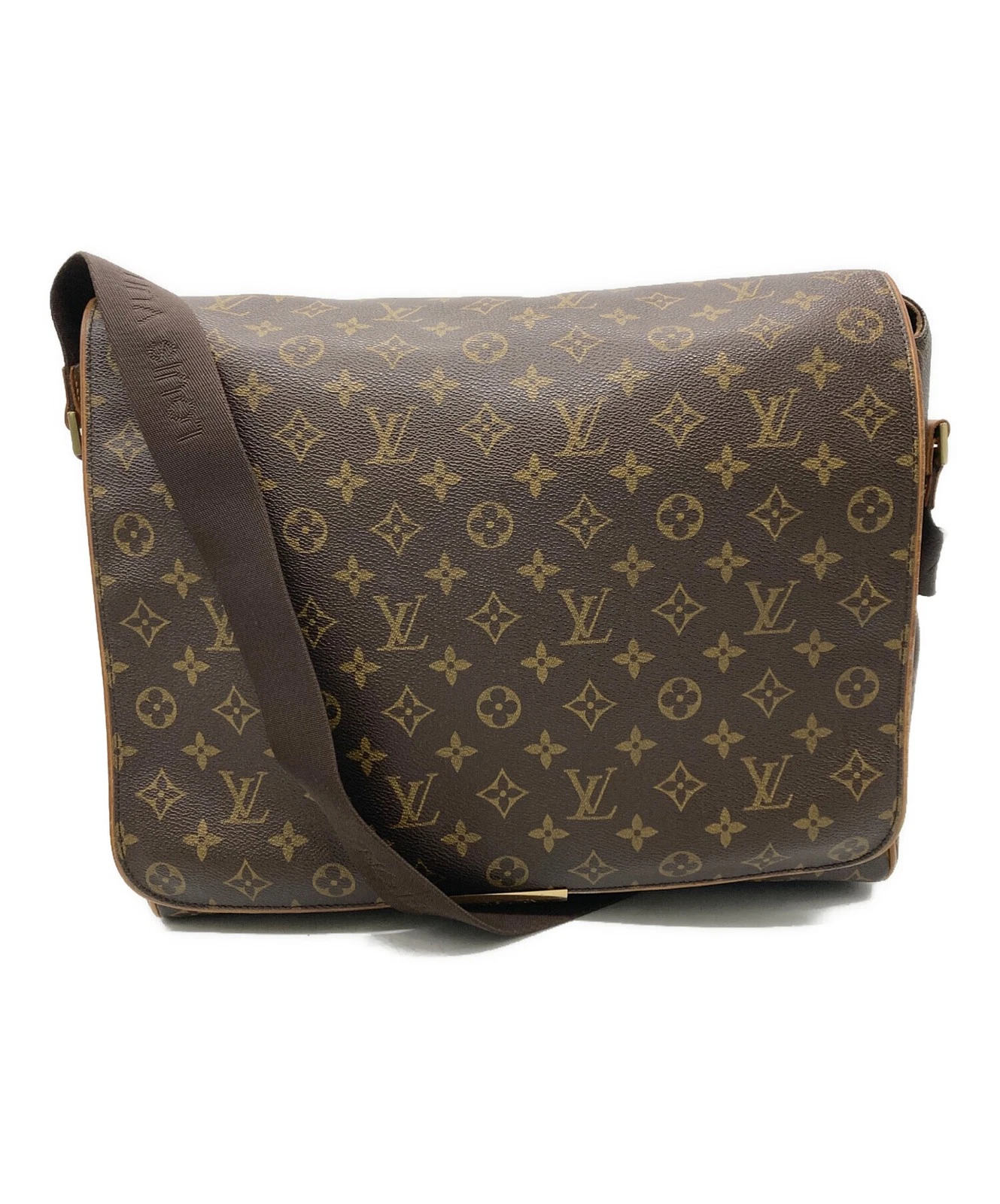 Vuitton — Louis Vuitton Shoulder Bag Monogram Abes M45257 Coated Canvas Brown #TFB2951