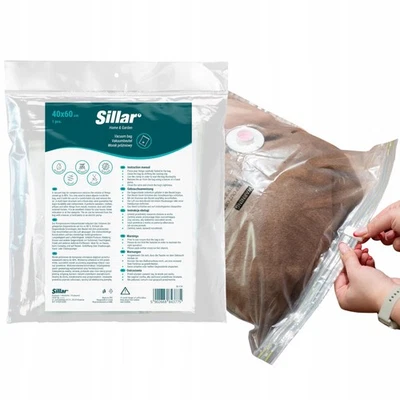 Sac sous vide vêtements 40 x 60 cm sac de rangement sac à vêtements Sillar - Photo 1/4
