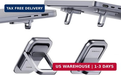 Hagibis Laptop Stand Adjustable Height for Desk, Portable Invisible Laptop Riser