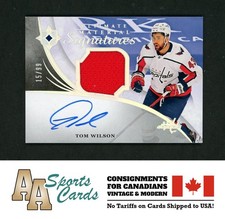 2020-21 ULTIMATE COLLECTION ULT MATERIAL SIGNATURES TOM WILSON #UMS-TW  (15/99)