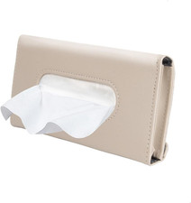 Car Tissue Holder, Sun Visor Napkin Box, Auto Napkin Case with Tissues Refill, P