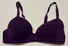 Victoria's Secret T-Shirt Bra Lightly Lined Wireless Plum Purple 34B