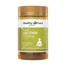Healthy Care Super Lecithin 1200mg Soft Capsules 100 Count