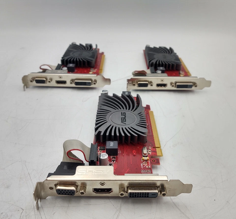 LOTE DE 3 ASUS AMD RADEON HD 6450 (EAH6450 SILENT/DI/1GD3(LP) 1GB DDR3 SDRAM Foto 2 de 4