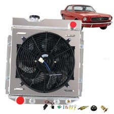 3 Row Aluminum Radiator Shroud Fan for 1960-1966 Ford Ranchero Mustang  1960