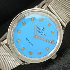 VINTAGE FAVRE LEUBA SEA CHIEF 253 HAND-WINDING SWISS MENS WATCH a708450-1