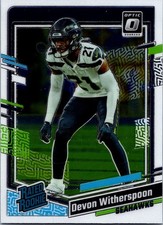 2023 DEVON WITHERSPOON DONRUSS OPTIC NFL #292 RATED ROOKIE RC CARD SEAHAWKS. rookie card picture