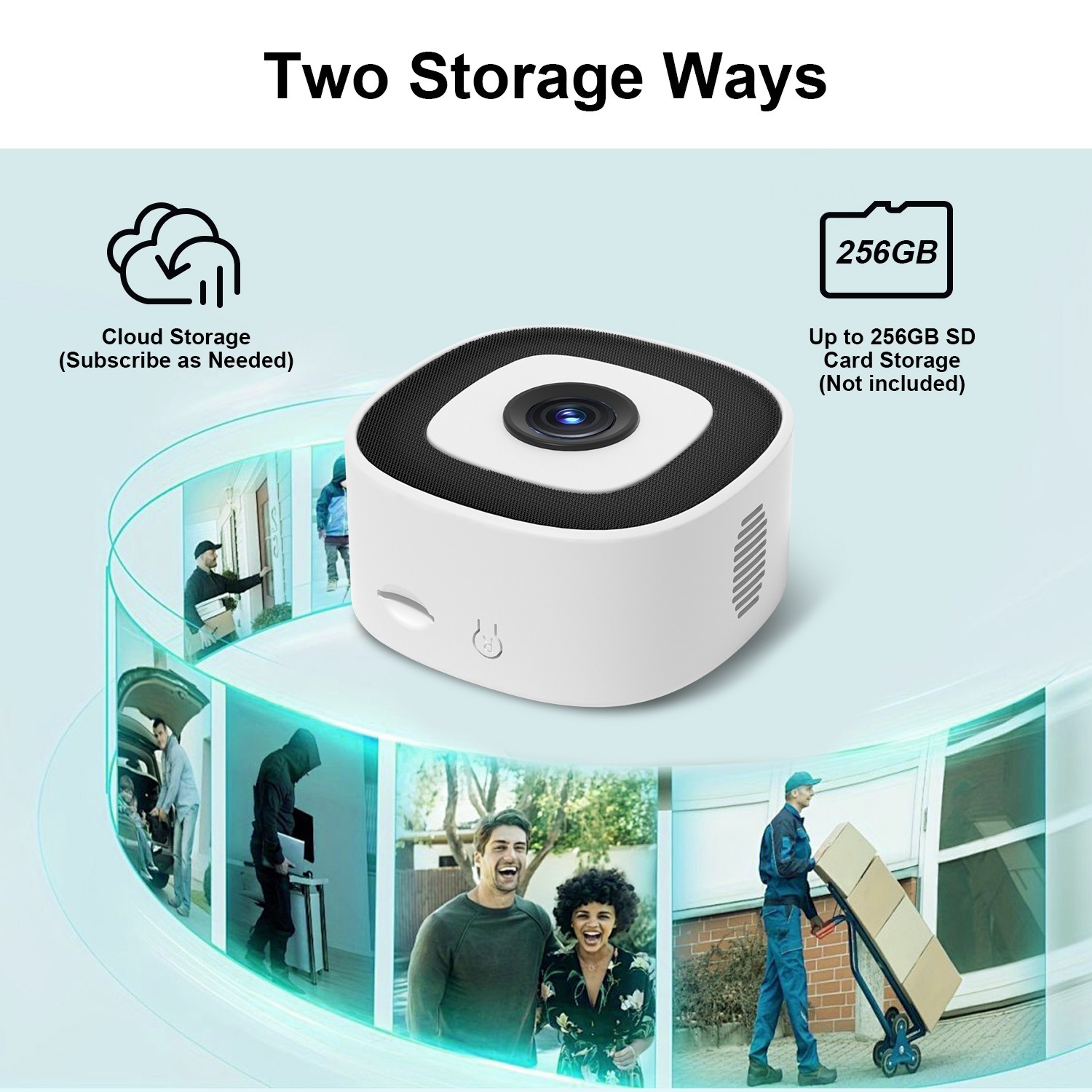 Window Camera WIFI6 Security Camera Indoor Camera 2K 24/7 Recording for tuya APP