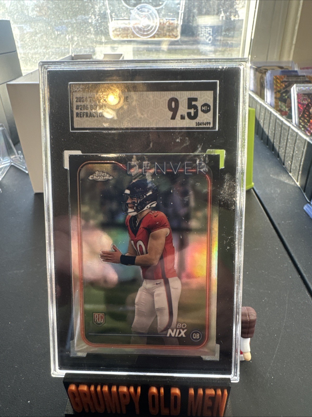 2024 Topps Chrome - Rookies Bo Nix #206 Refractor (RC)