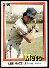 1981 Donruss #34 Lee Mazzilli NRMT+