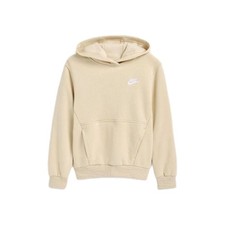 Nike KidsSportswear Club Fleece Pullover Cream XL Hoodie EUC