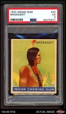 1933 Goudey Indian Gum #32 Massasoit  PSA 3 - VG
