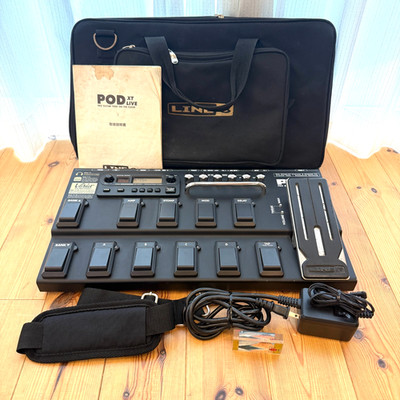 Line 6 POD XT Live Multi Effects Guitar Processor Pedal w/ AC Adapter JAPAN