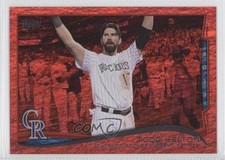 2014 Topps Season Highlights Red Hot Foil Todd Helton Checklist #253 HOF 0a1