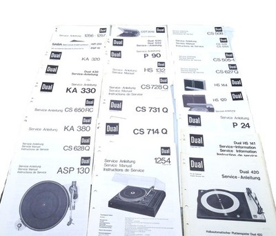 Dual Service Manuals Konvolut Plattenspieler CS731Q 1254 508 628Q Original I704